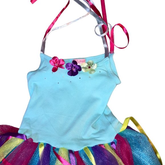Pink Poppy Rainbow Unicorn Tulle Fancy Dress Girls Multi colour 5-6 Years - Picture 3 of 7